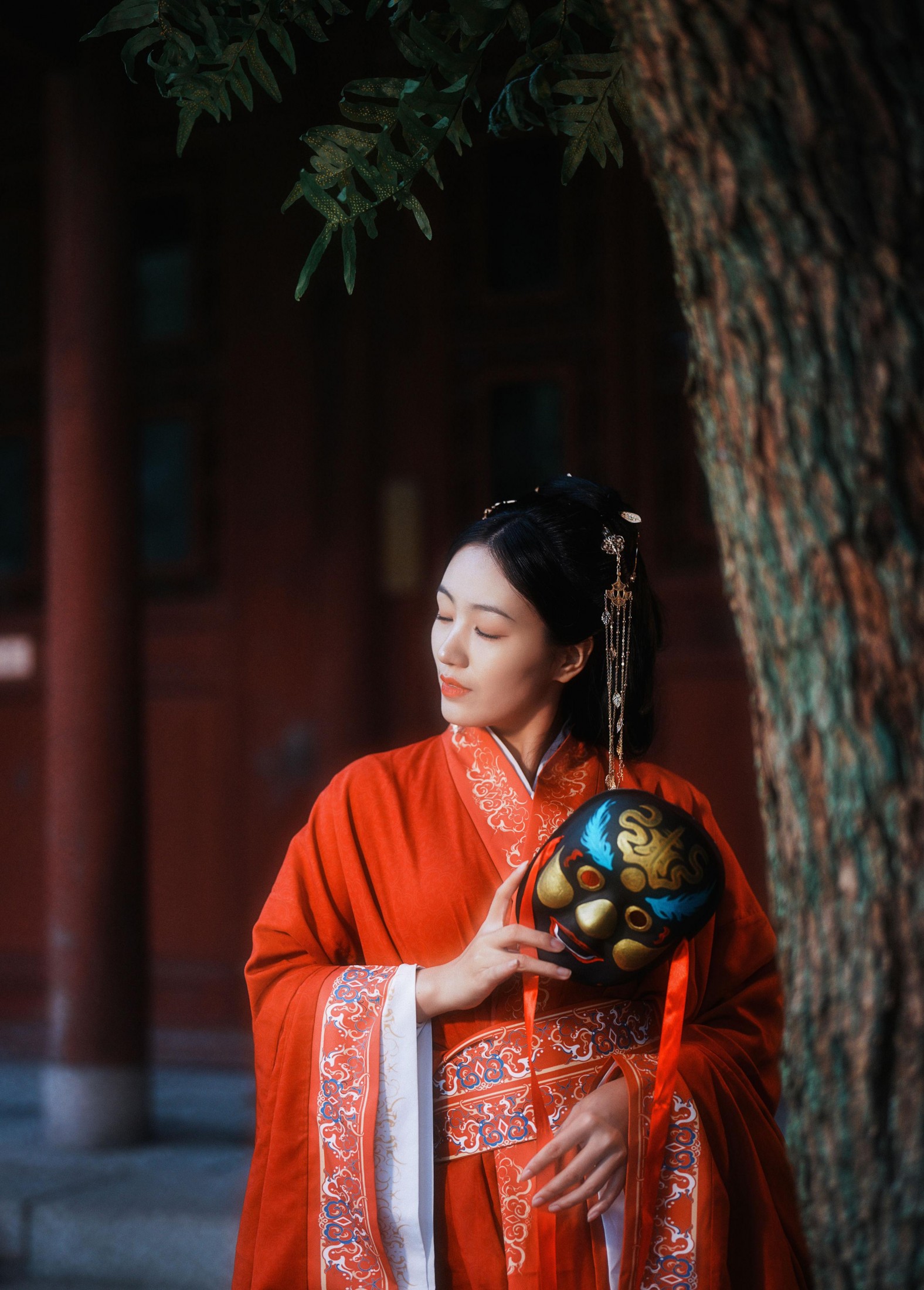 藤_藤藤小姐 – 《古风人像拍摄-华林寺-温馨》[14P]