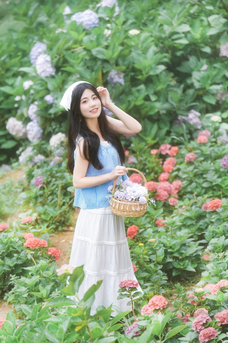 阿咩 – 《日系人像拍摄-绣球花》[19P]